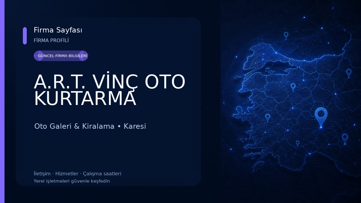 A.R.T. VİNÇ OTO KURTARMA