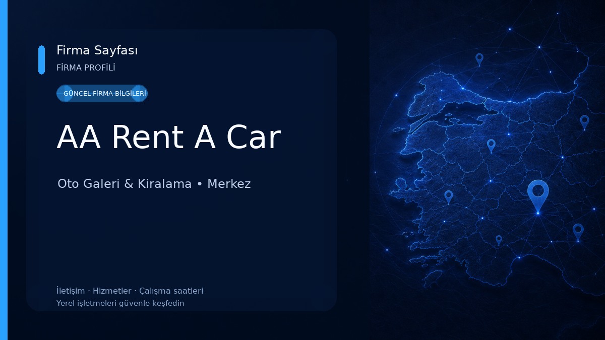 AA Rent A Car Oto Galeri & Kiralama