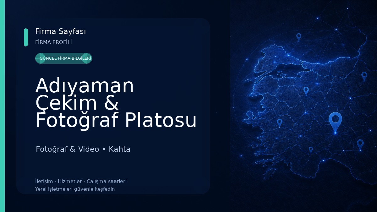 Adıyaman Çekim & Fotoğraf Platosu Fotoğraf & Video