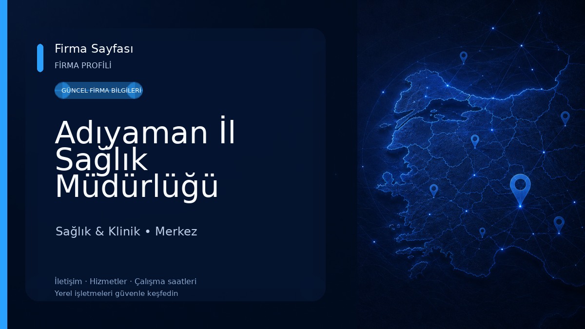 Adıyaman İl Sağlık Müdürlüğü