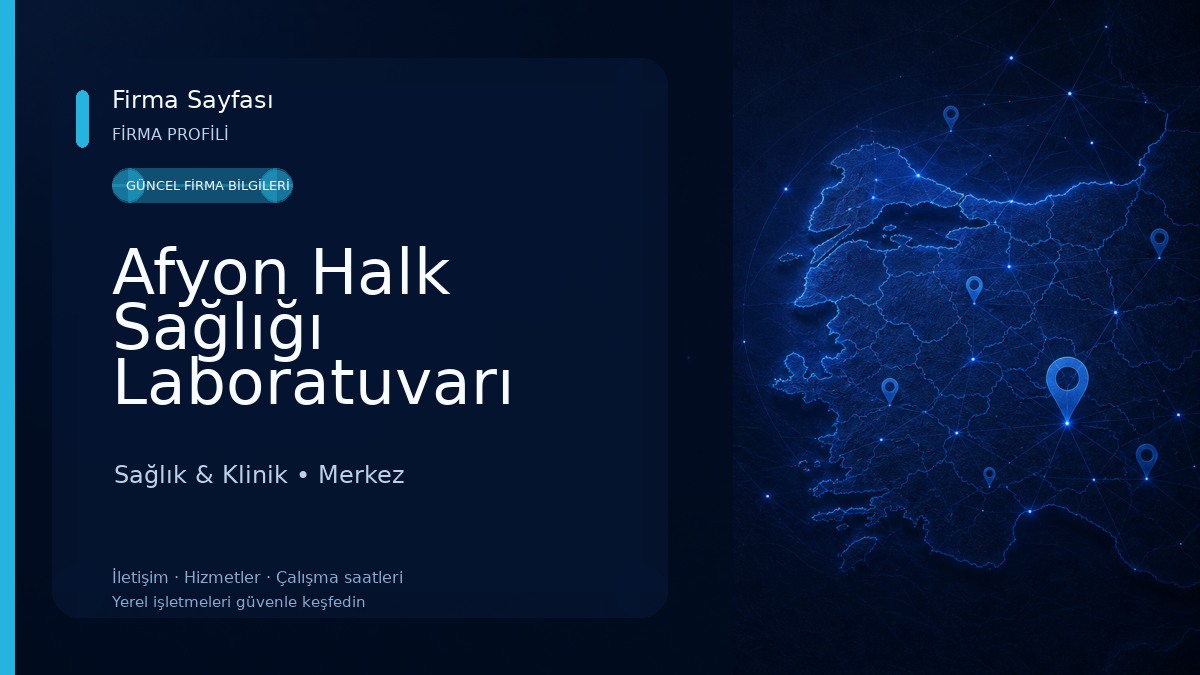 Afyon Halk Sağlığı Laboratuvarı