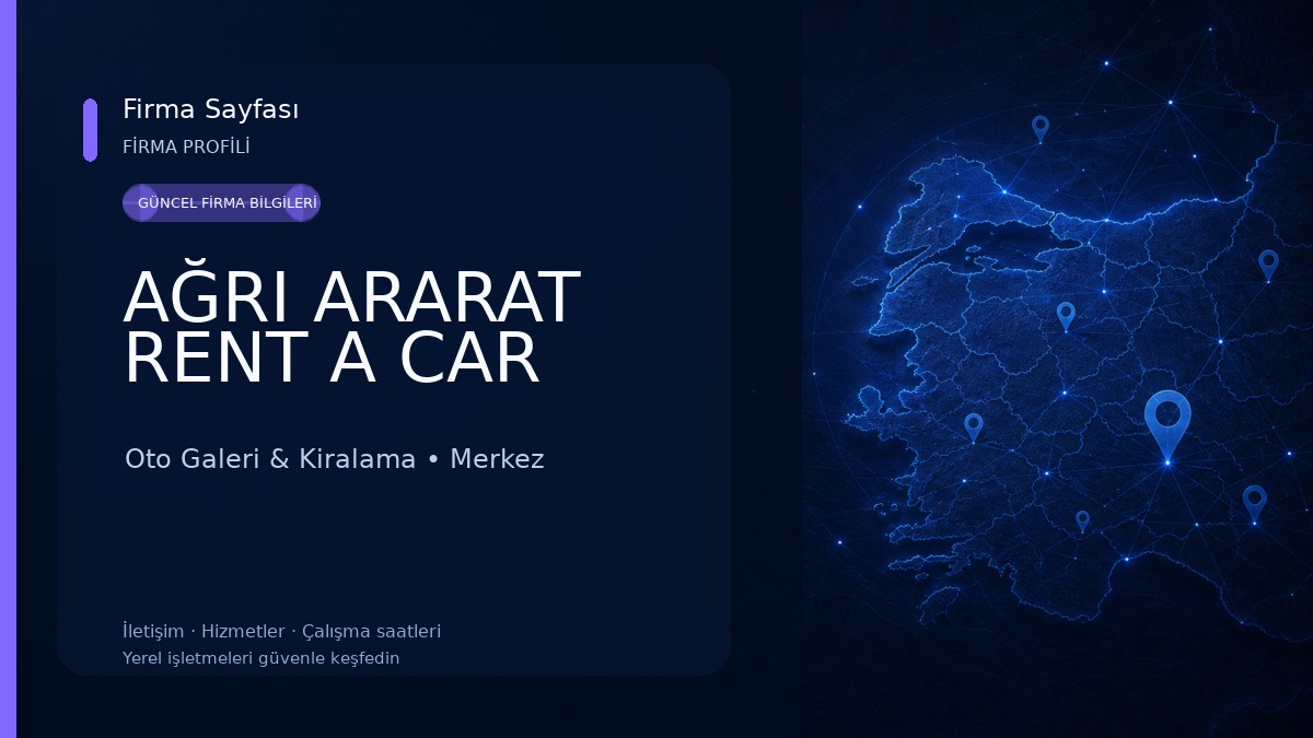 AĞRI ARARAT RENT A CAR