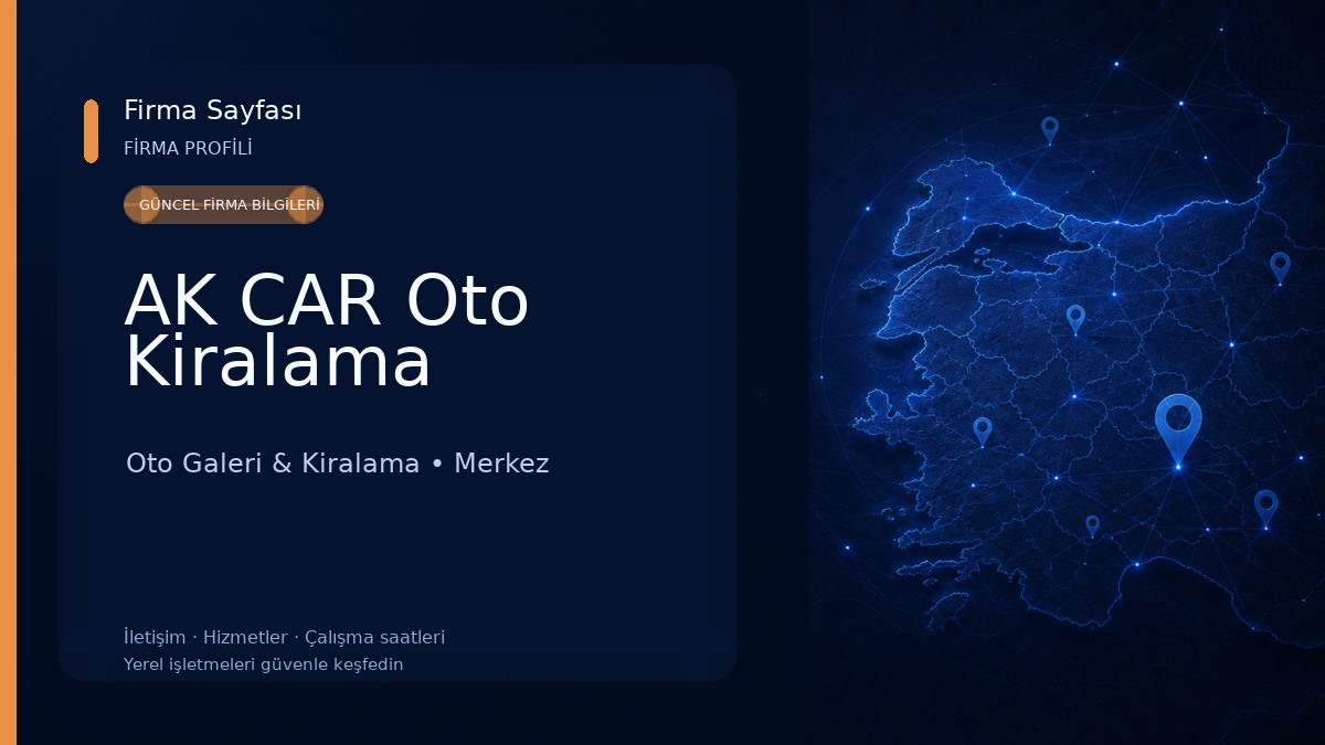 AK CAR Oto Kiralama Oto Galeri & Kiralama