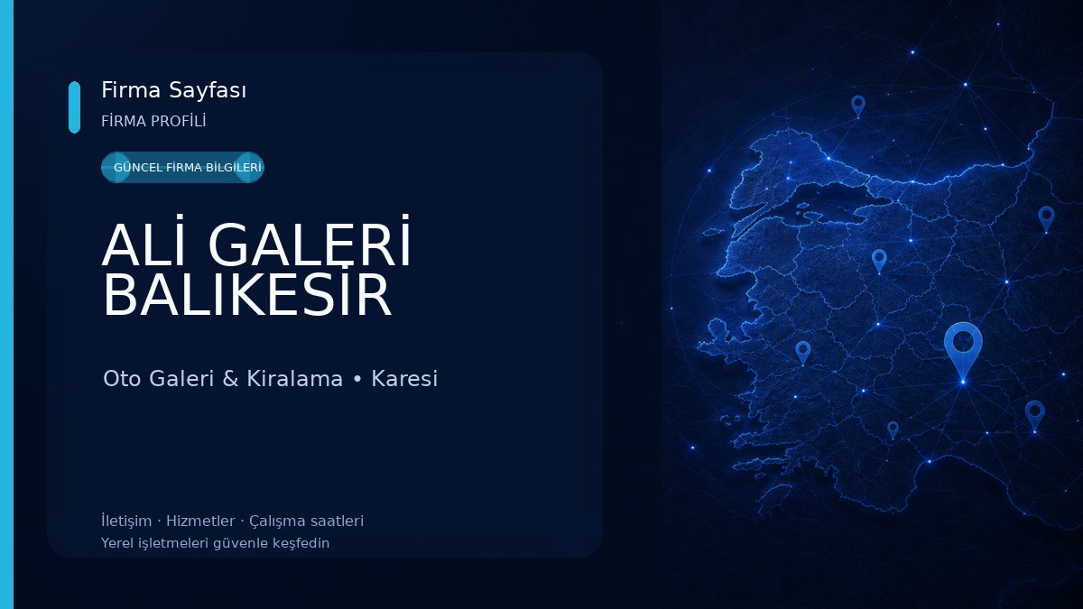 ALİ GALERİ BALIKESİR
