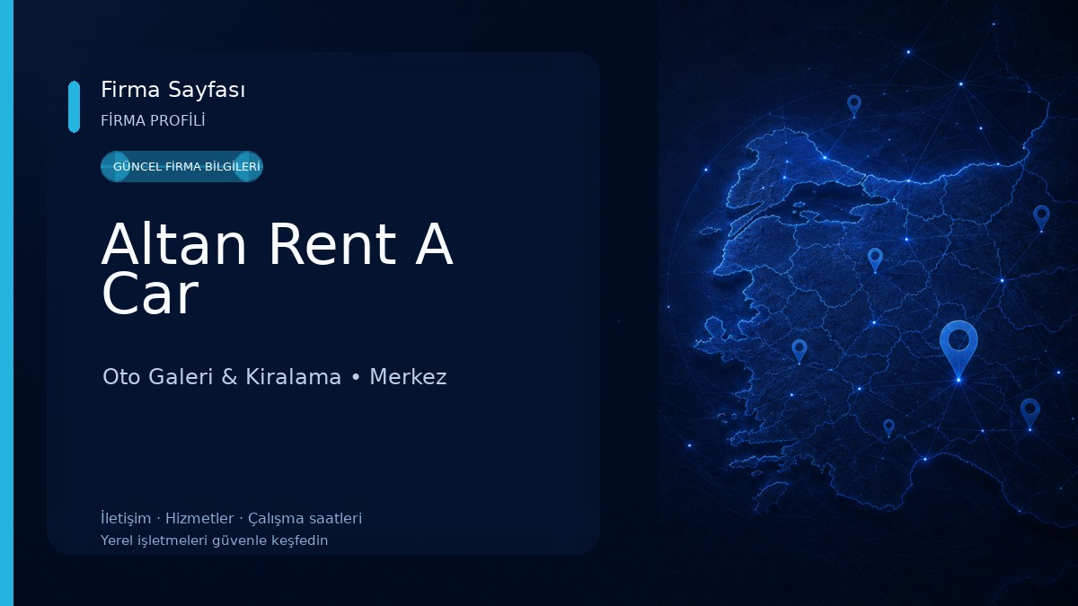 Altan Rent A Car Oto Galeri & Kiralama