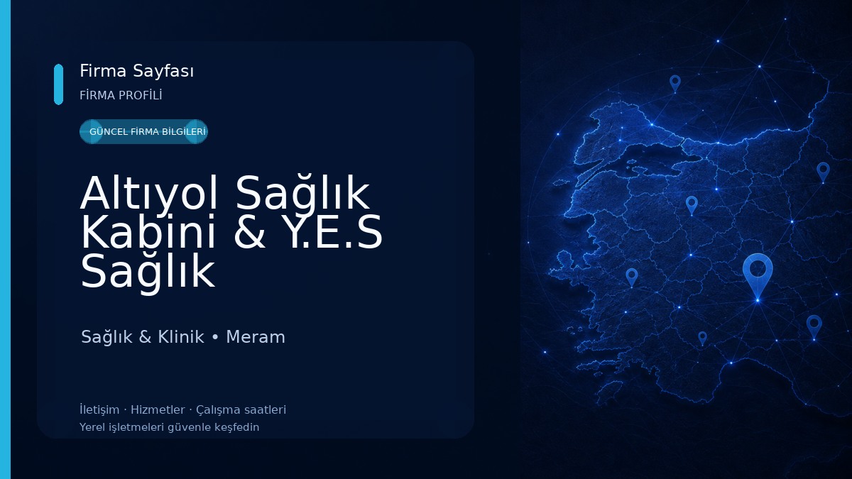 Altıyol Sağlık Kabini & Y.E.S Sağlık Sağlık & Klinik