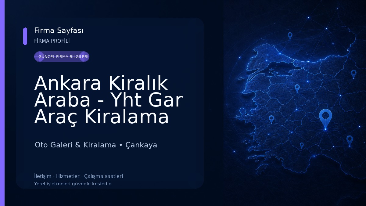 Ankara Kiralık Araba - Yht Gar Araç Kiralama Yasin 