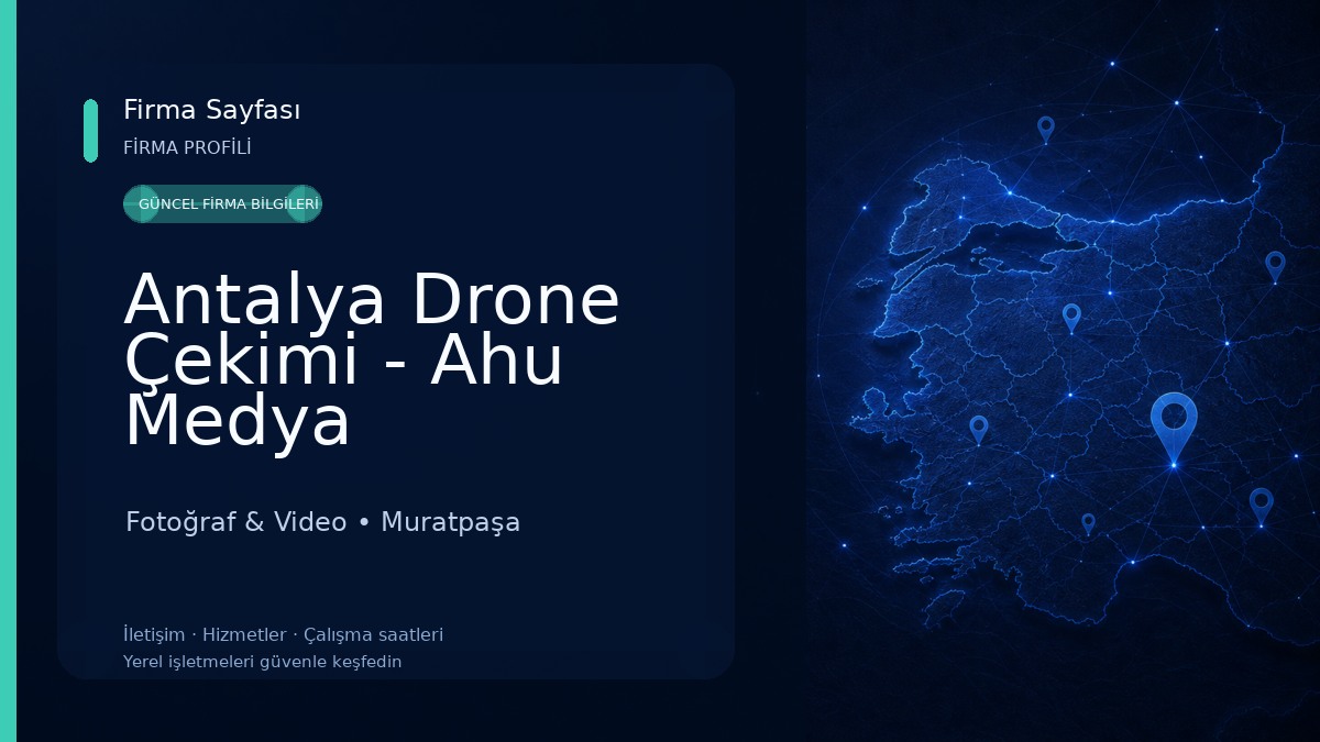 Antalya Drone Çekimi - Ahu Medya 