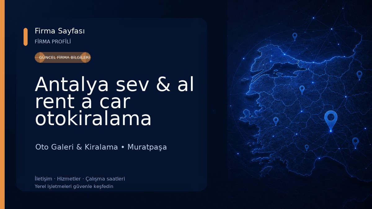 Antalya sev & al rent a car otokiralama