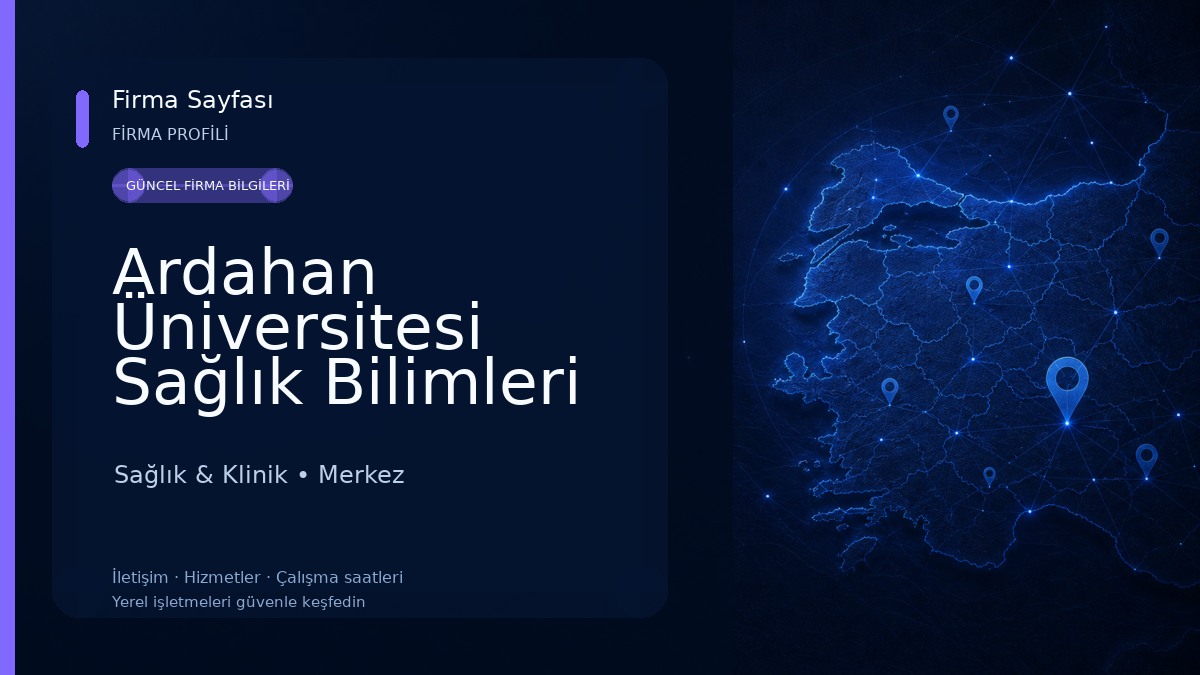 Ardahan Üniversitesi Sağlık Bilimleri Fakültesi Sağlık & Klinik