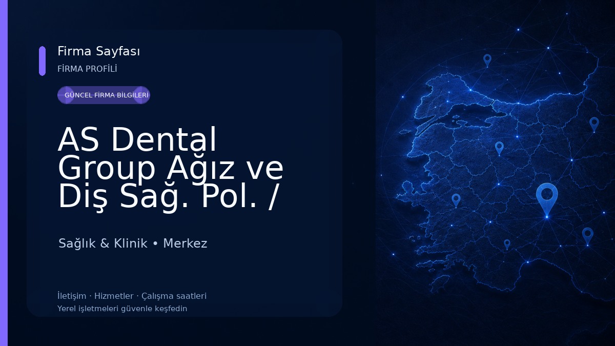 AS Dental Group Ağız ve Diş Sağ. Pol. / Aksaray Şubesi Diş Kliniği Polikliniği Sağlık & Klinik