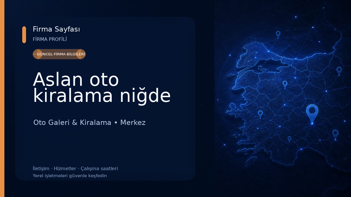 Aslan oto kiralama niğde