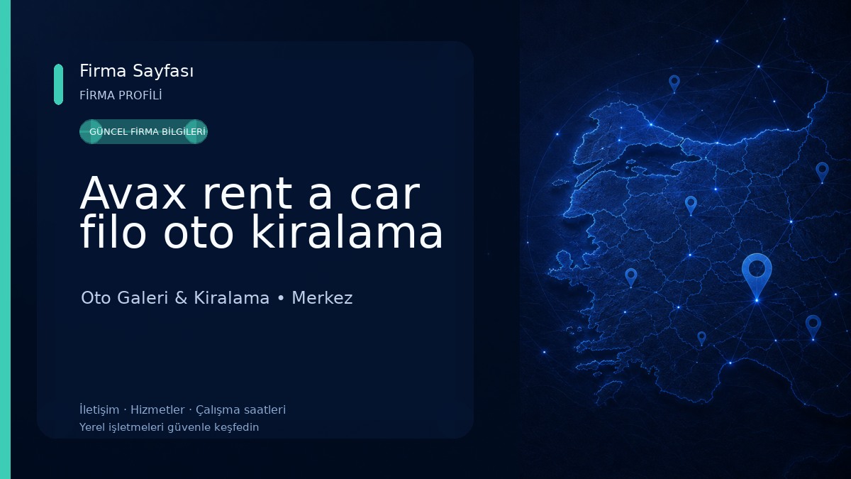Avax rent a car filo oto kiralama 