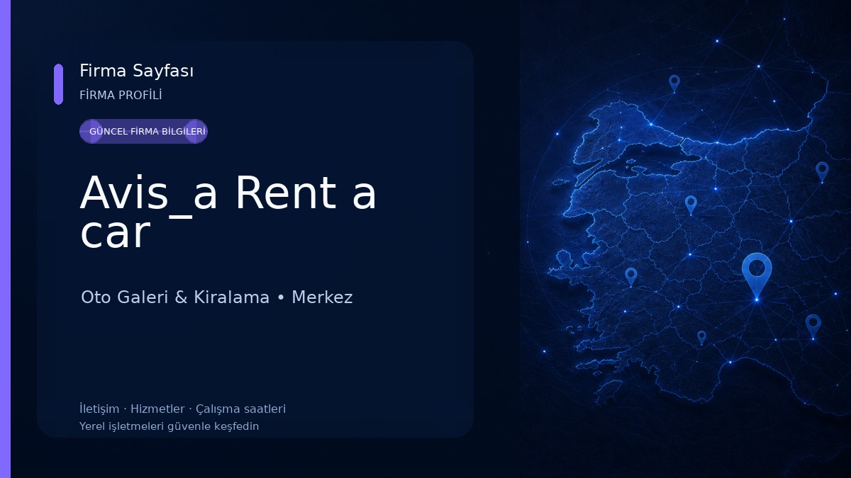Avis_a Rent a car Oto Galeri & Kiralama