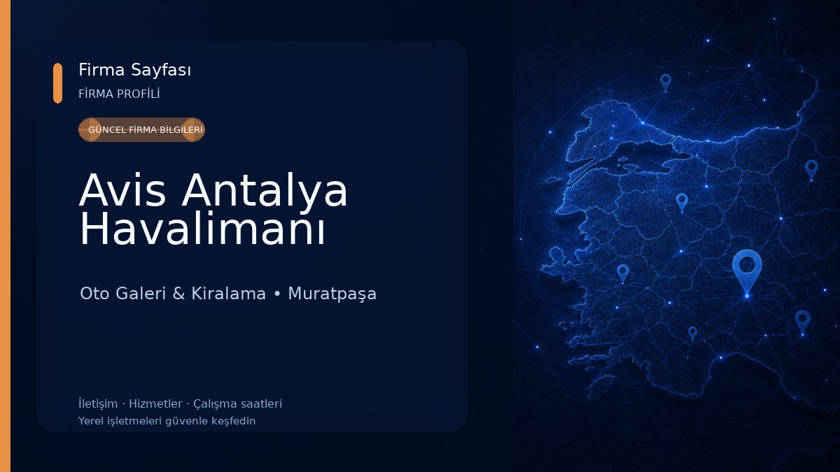 Avis Antalya Havalimanı Oto Galeri & Kiralama