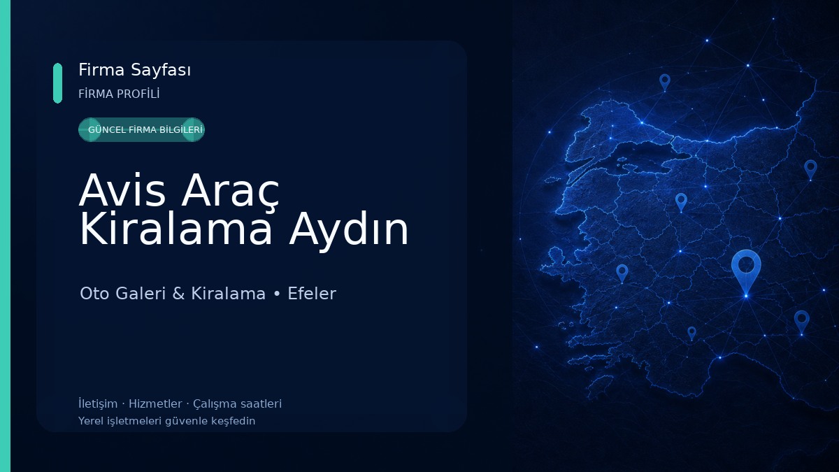 Avis Araç Kiralama Aydın Oto Galeri & Kiralama