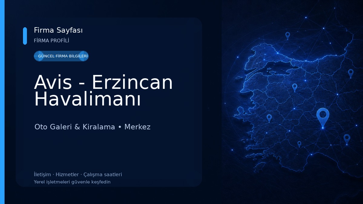 Avis - Erzincan Havalimanı