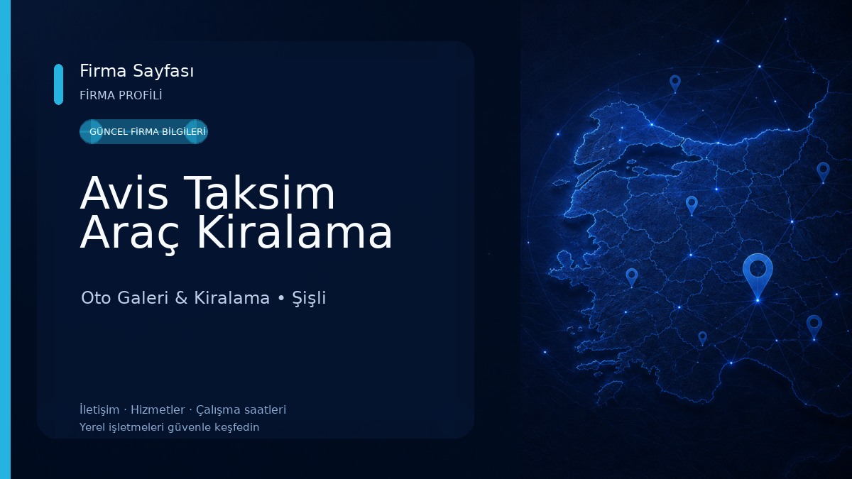 Avis Taksim Araç Kiralama Oto Galeri & Kiralama