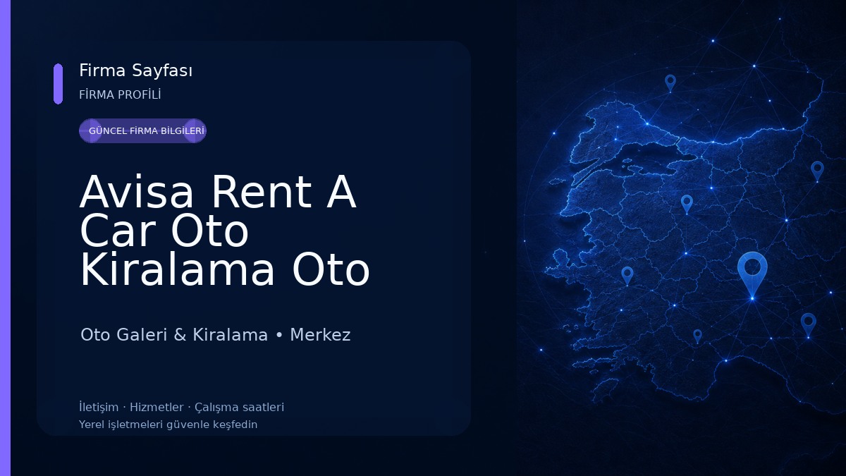 Avisa Rent A Car Oto Kiralama Oto Satış
