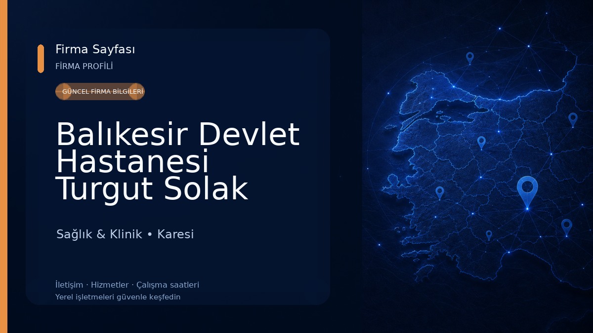Balıkesir Devlet Hastanesi Turgut Solak Hizmet Binası