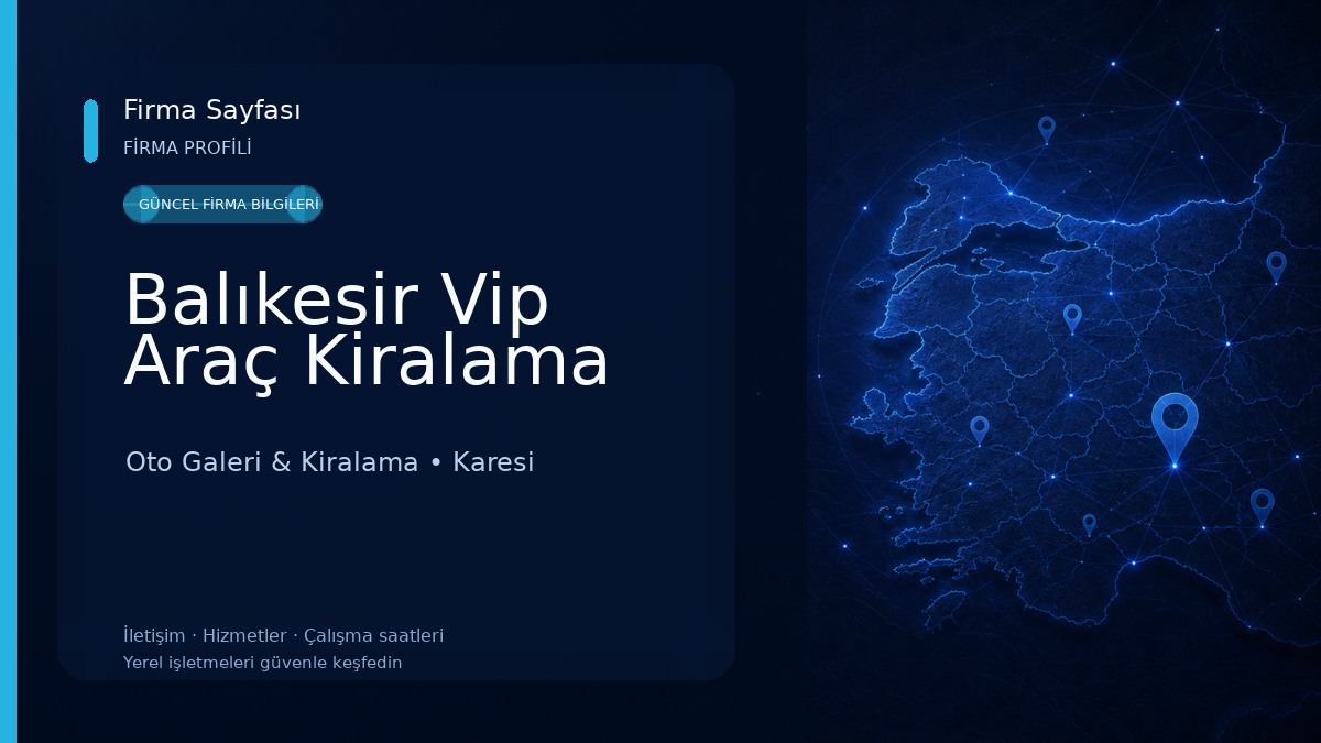Balıkesir Vip Araç Kiralama