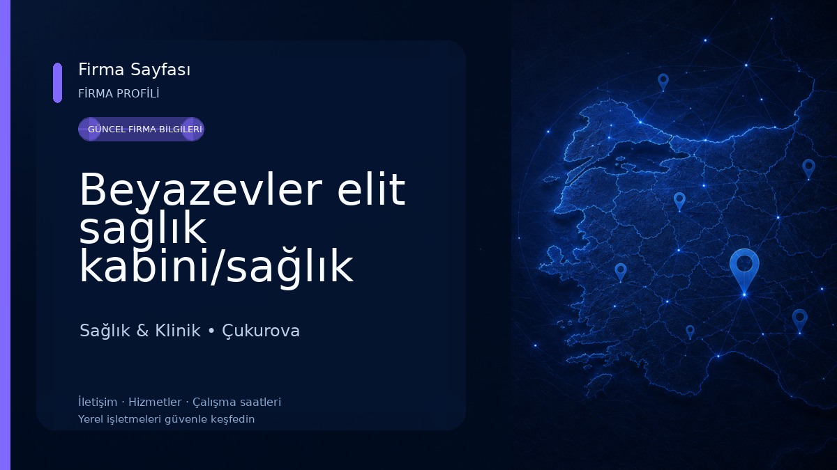 Beyazevler elit sağlık kabini/sağlık meslek hizmet birimi Sağlık & Klinik