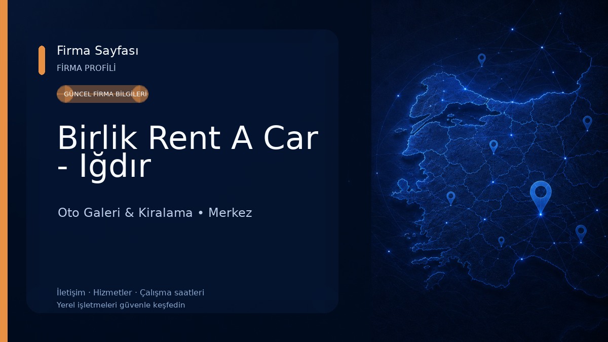 Birlik Rent A Car - Iğdır