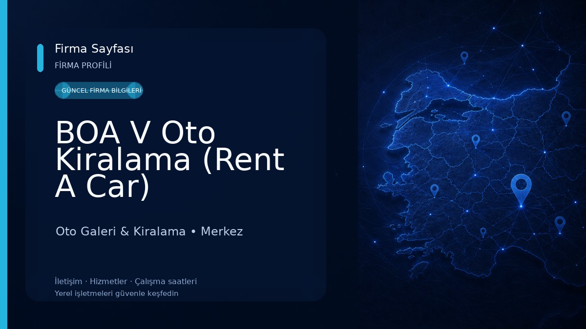 BOA V Oto Kiralama (Rent A Car) Oto Galeri & Kiralama