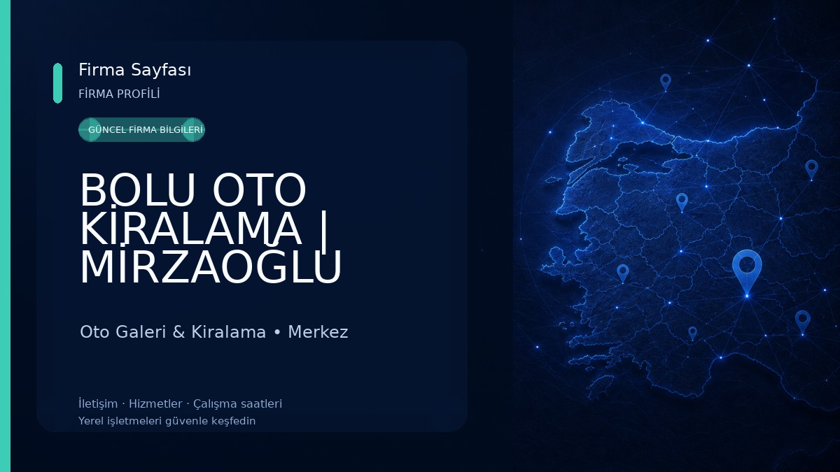 BOLU OTO KİRALAMA | MİRZAOĞLU RENT A CAR Oto Galeri & Kiralama