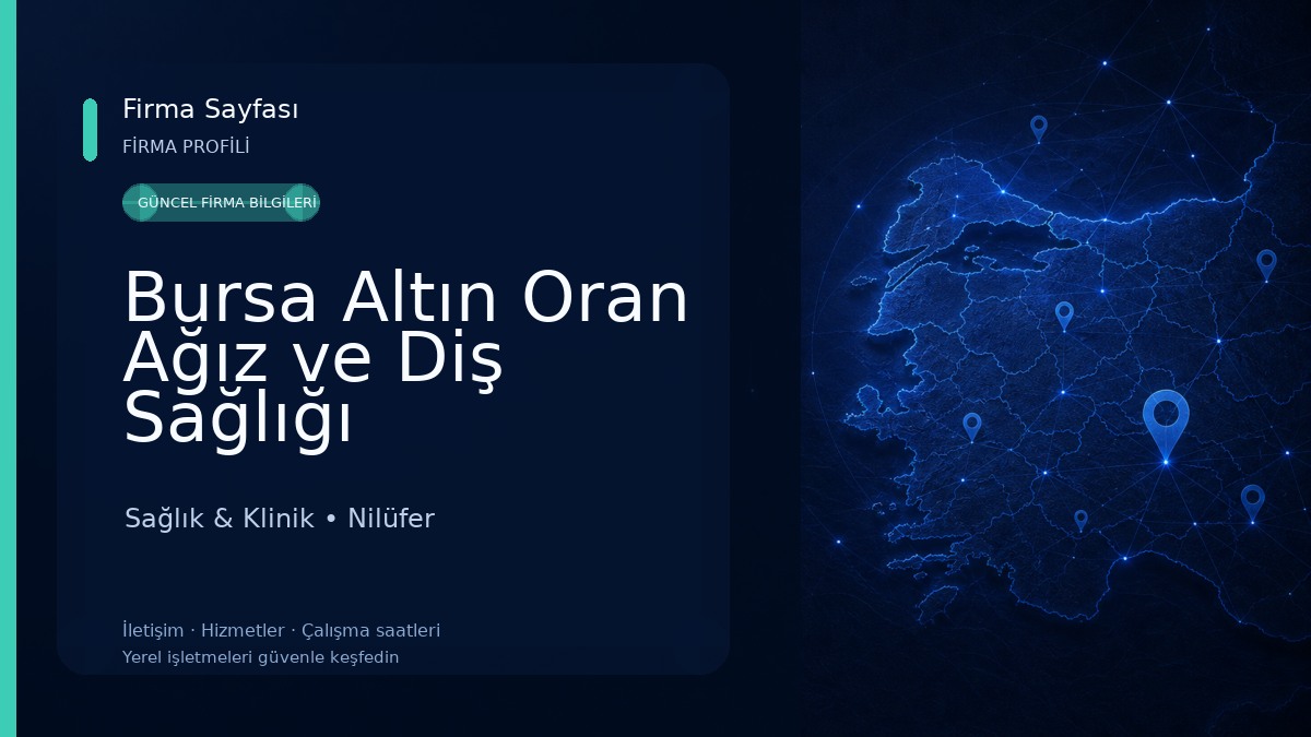 Bursa Altın Oran Ağız ve Diş Sağlığı Polikliniği Sağlık & Klinik