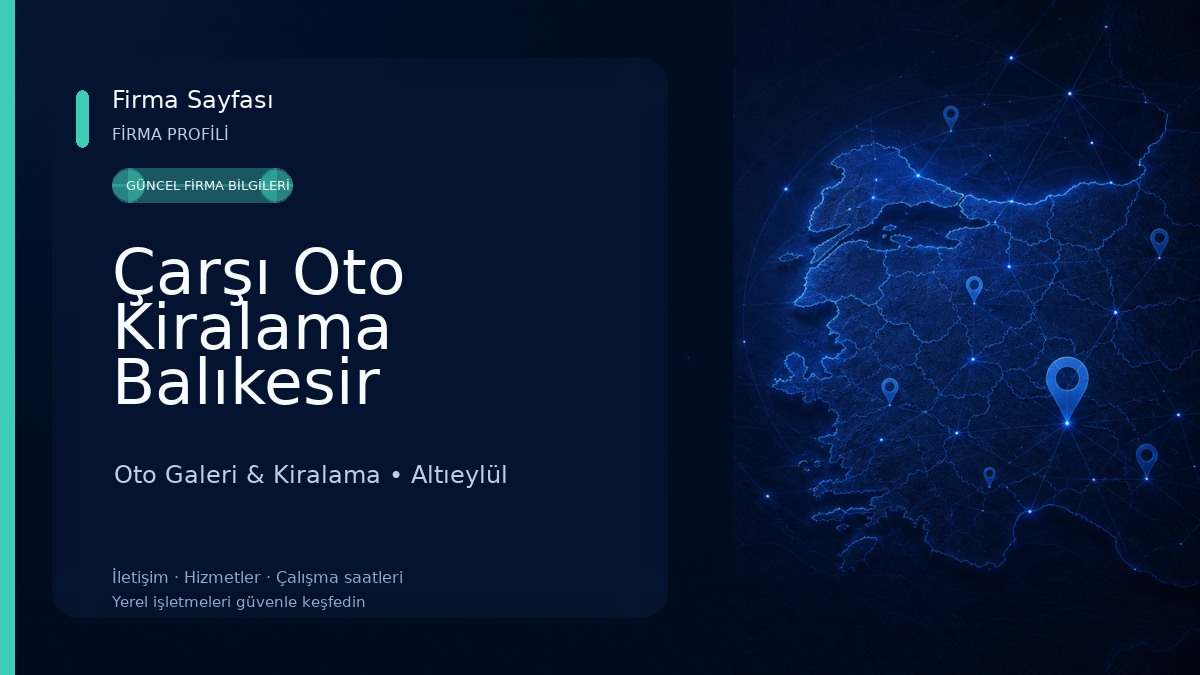 Çarşı Oto Kiralama Balıkesir