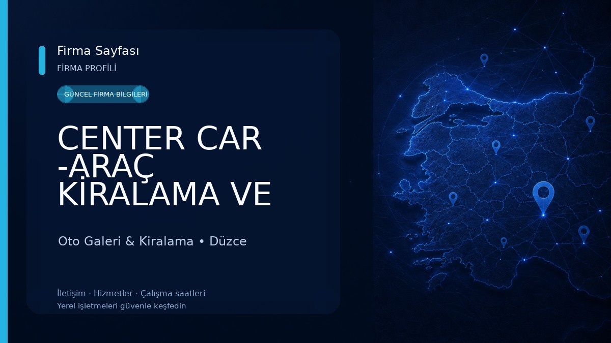 CENTER CAR -ARAÇ KİRALAMA VE ARAÇ YIKAMA 