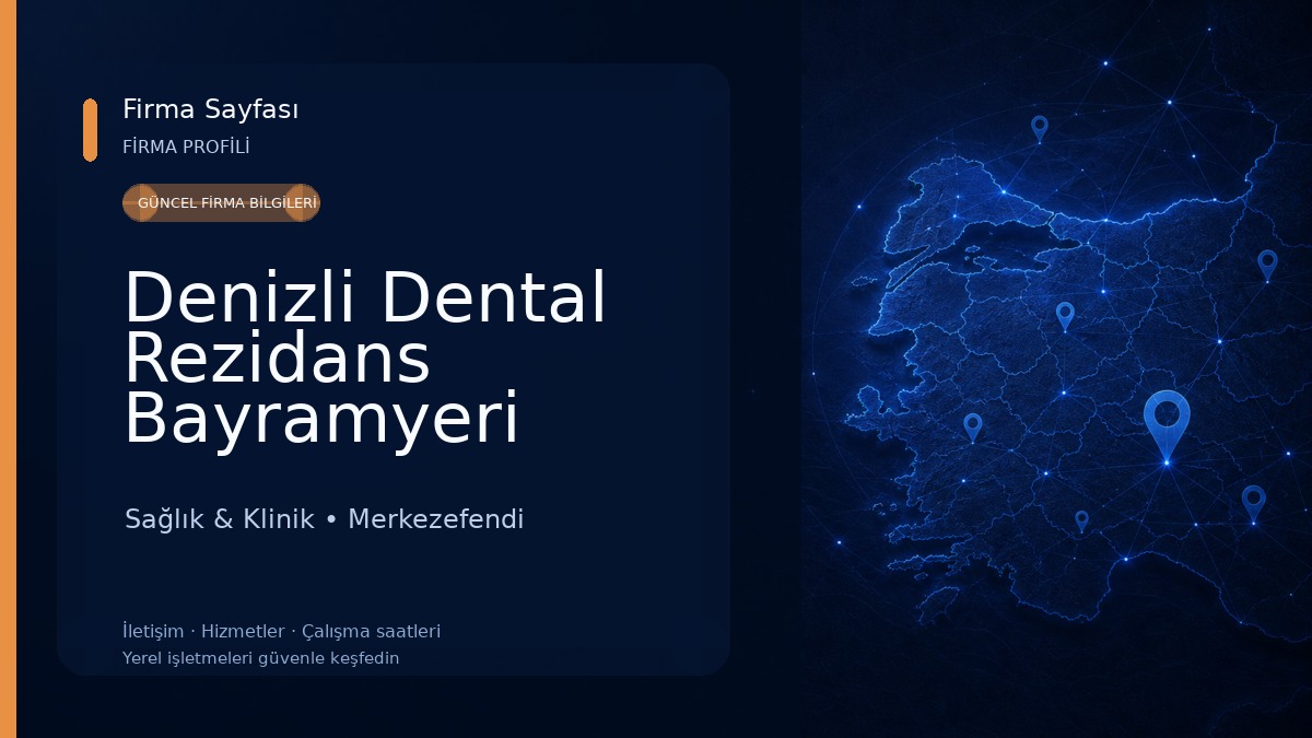 Denizli Dental Rezidans Bayramyeri Şubesi Ağız ve Diş Sağlığı Merkezi