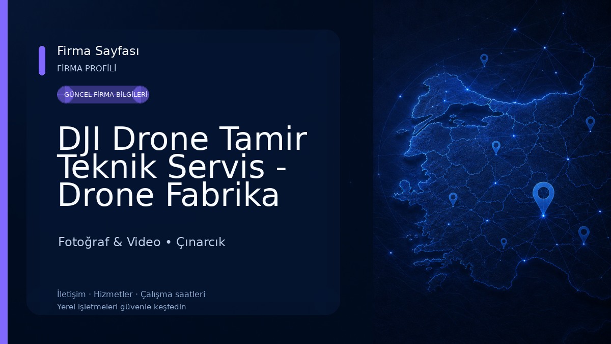 DJI Drone Tamir Teknik Servis - Drone Fabrika