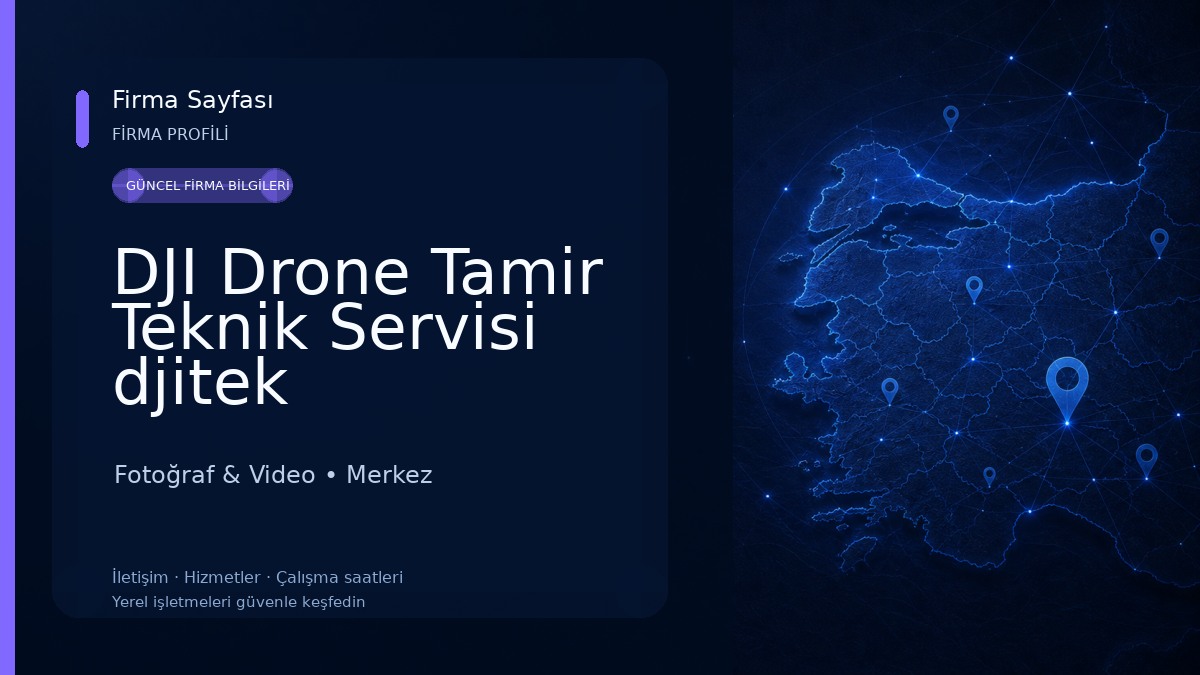DJI Drone Tamir Teknik Servisi djitek Fotoğraf & Video