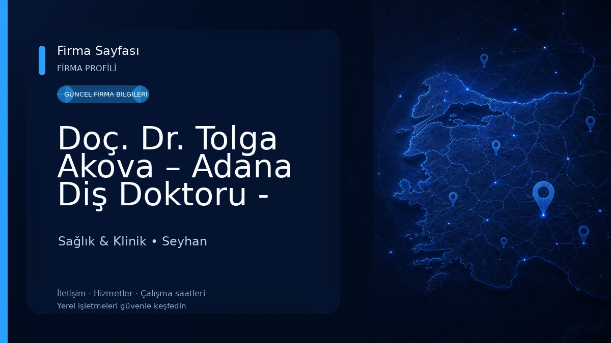 Doç. Dr. Tolga Akova – Adana Diş Doktoru - Implant Tedavisi - Zirkonyum - Gülüş Tasarımı - Eklem Hastalıkları 
