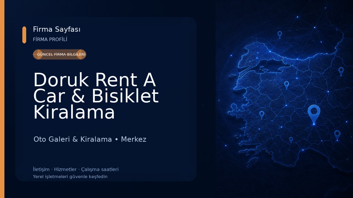Doruk Rent A Car & Bisiklet Kiralama Oto Galeri & Kiralama