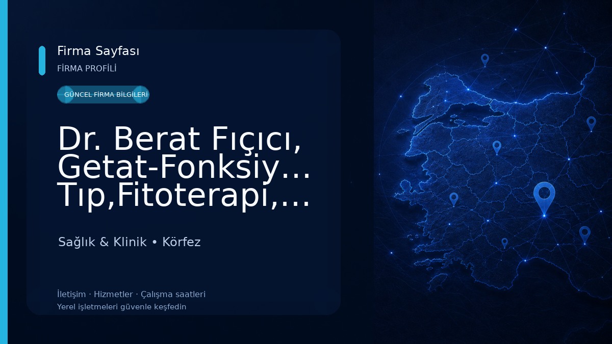 Dr. Berat Fıçıcı, Getat-Fonksiyonel Tıp,Fitoterapi,Proloterapi