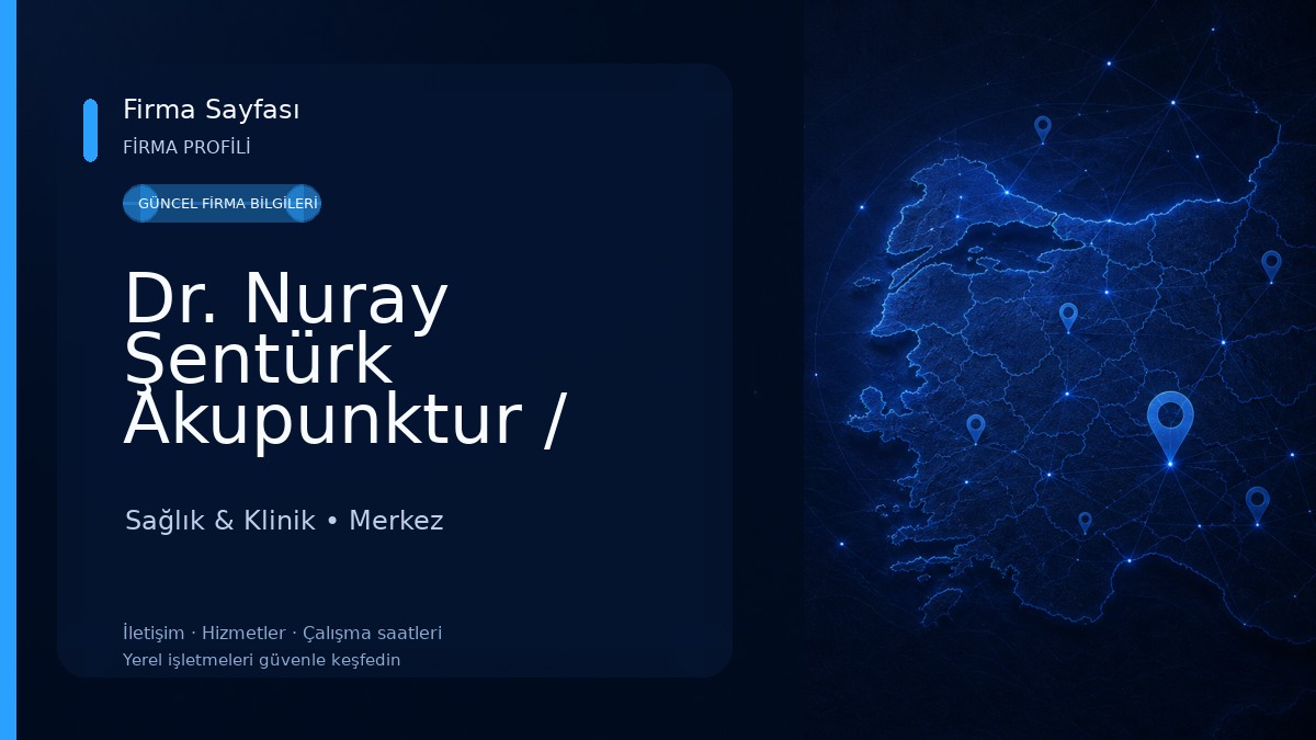 Dr. Nuray Şentürk Akupunktur / Hacamat