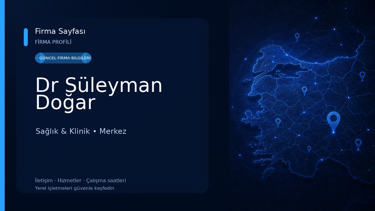 Dr Süleyman Doğar Sağlık & Klinik