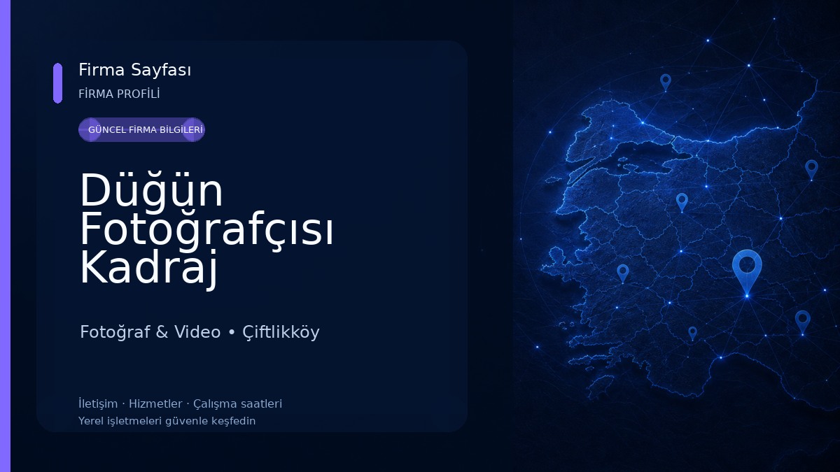 Düğün Fotoğrafçısı Kadraj Fotoğrafçılık Fotoğraf & Video