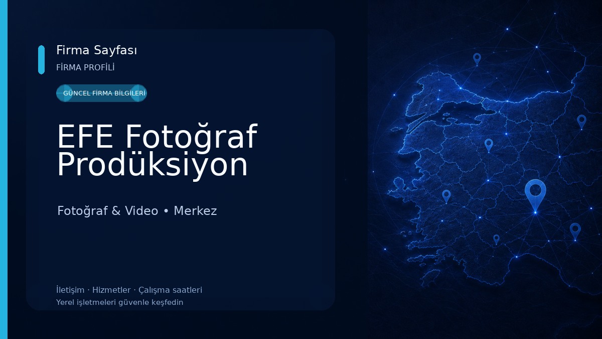 EFE Fotoğraf Prodüksiyon Fotoğraf & Video