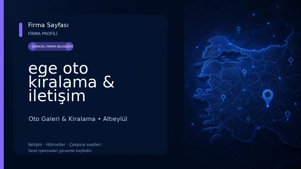ege oto kiralama & iletişim