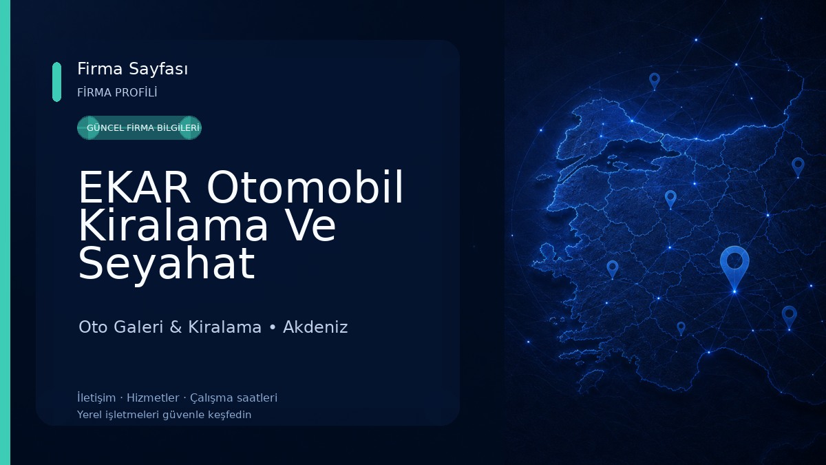 EKAR Otomobil Kiralama Ve Seyahat Acentası