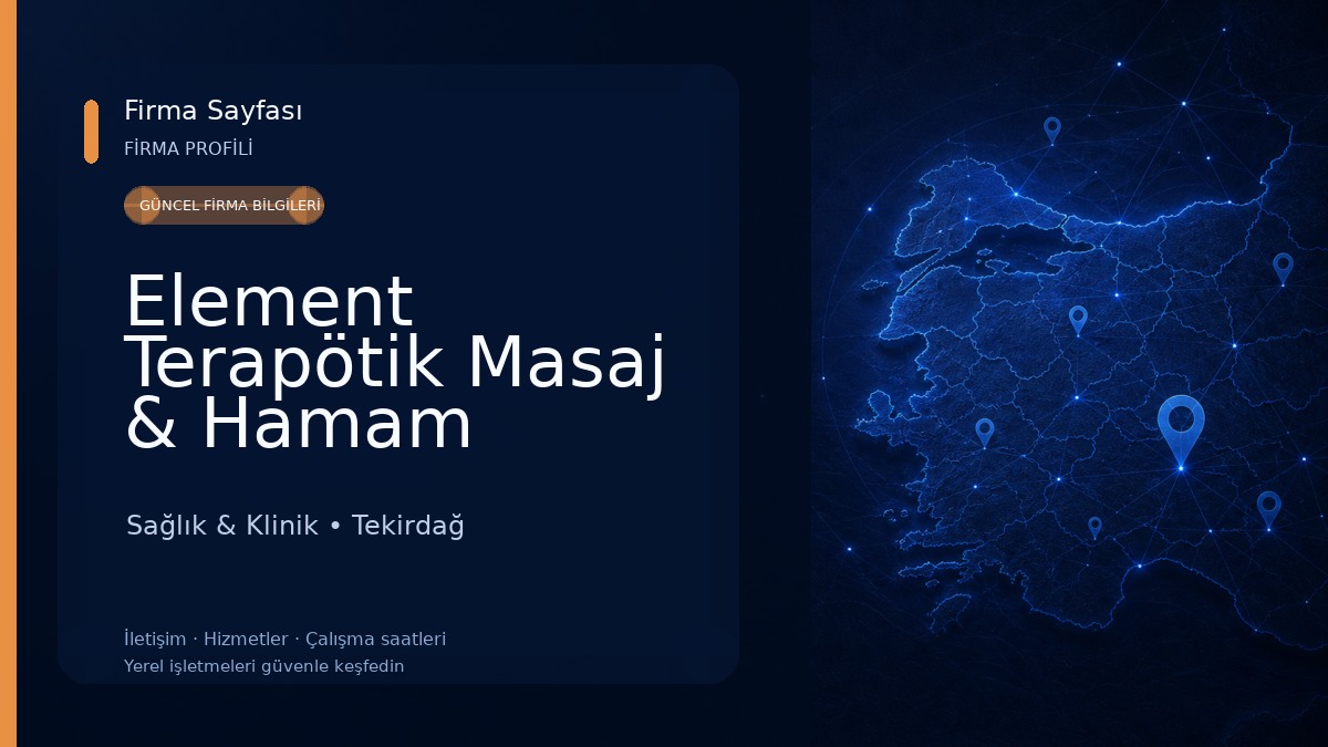Element Terapötik Masaj & Hamam Sauna Sağlık & Klinik