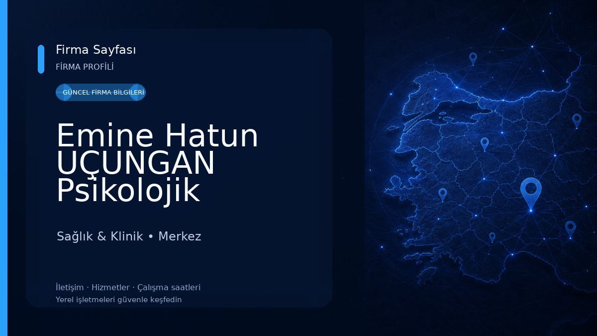 Emine Hatun UÇUNGAN Psikolojik Danışmanlık- Aksaray Psikolog- Aksaray Psikolojik Danışman- Bireysel|Aile|Çift|Ergen Danışma Sağlık & Klinik