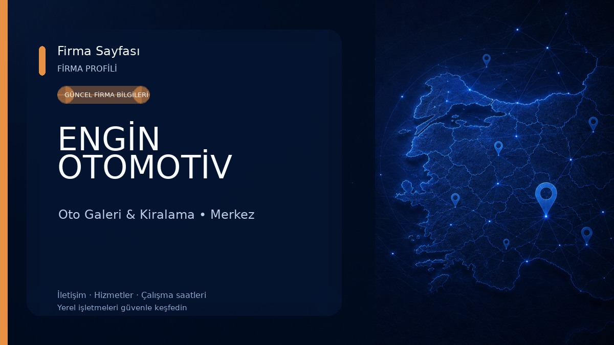 ENGİN OTOMOTİV Oto Galeri & Kiralama