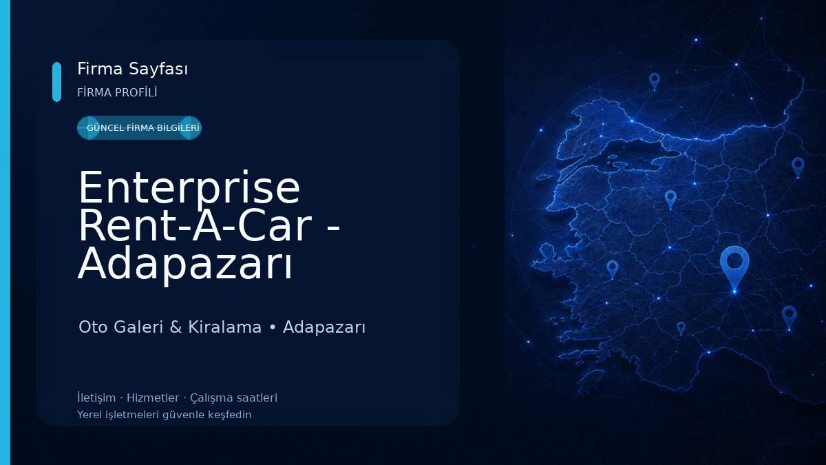 Enterprise Rent-A-Car - Adapazarı Merkez Araç Kiralama Oto Galeri & Kiralama