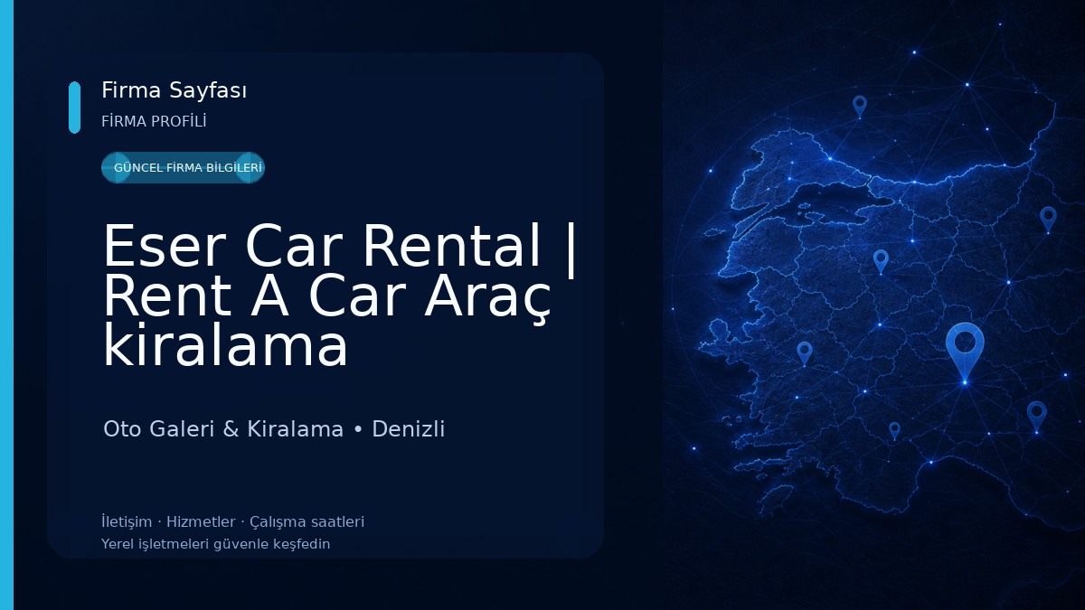 Eser Car Rental | Rent A Car Araç kiralama