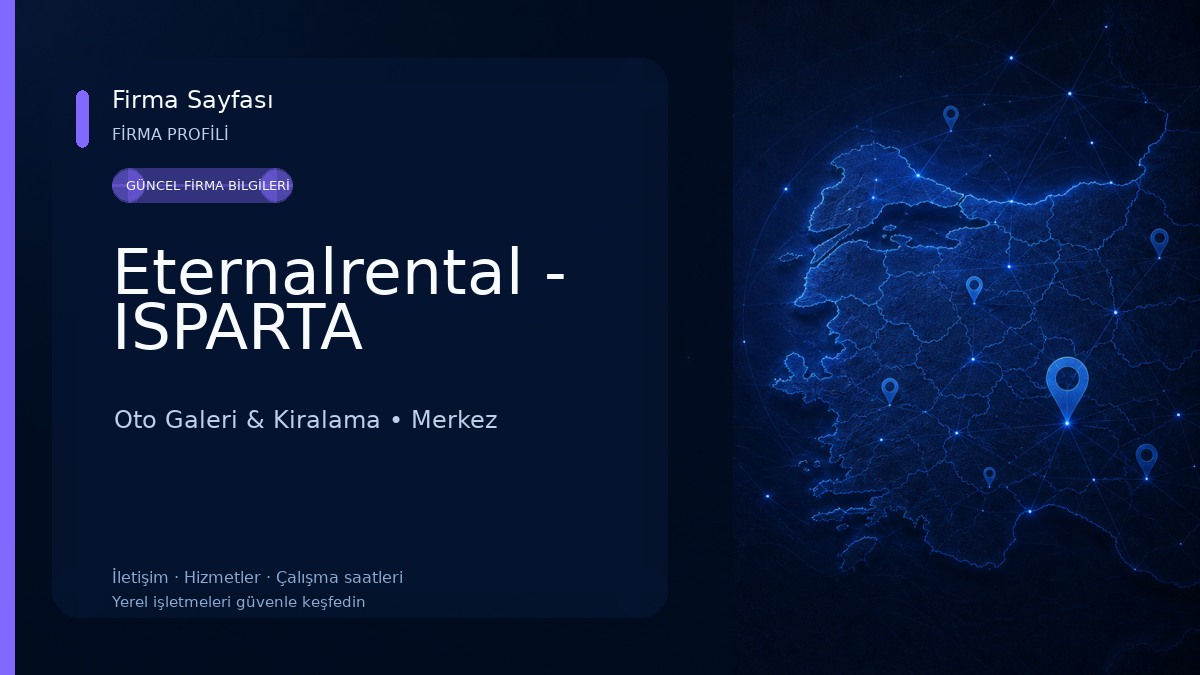 Eternalrental - ISPARTA Oto Galeri & Kiralama